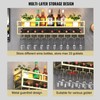 Pengfei LED Wine Rack Wall Mounted, Industrial Metal Wall Wine