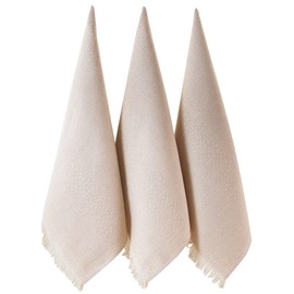 BOHORIA® Premium Tea Towels, Set of 3, High-Quality Tea Towels, 100% Cotton, Tea Towels Made from a Perfect Blend of Cotton and Microfibre (Boho Collection) (Sepia Collection)