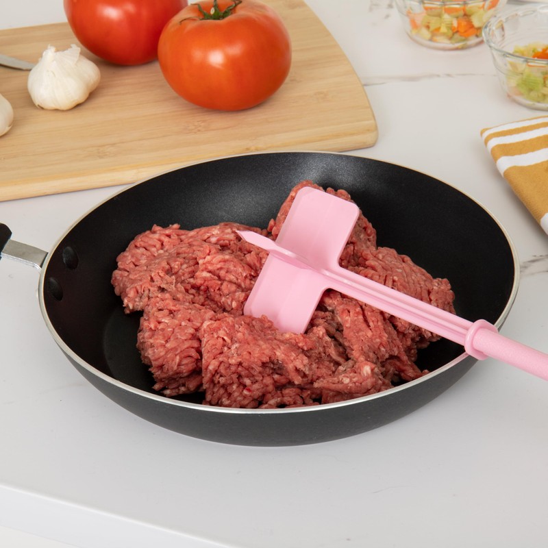 Mind Reader Meat Chopper Spatula, Heat Resistant Kitchen Tool for