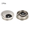 uxcell Cable Hole Cover, 2Inch/50mm Zinc Alloy Desk Wire Cord