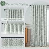 OVZME Sage Green Medallion Blackout Curtains for Bedroom 63 Inch