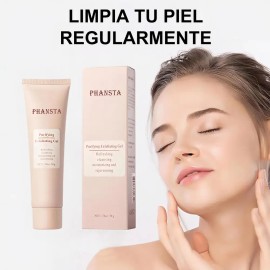Gel Purificante Exfoliante Facial Aceites y Contaminação Hidrata Regula Equilibrio Agua-Aceite Apto para Todas las Pieles