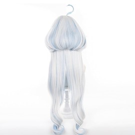 Haragami Cosplay Wig, Suijin, Fukarakushi, Freena, Genshin Wig, Heat Resistant Wig, School Festival, Cultural Festival, Costume, Disguise, Wig Net Included, Cosplay Accessory Cosplay Wig