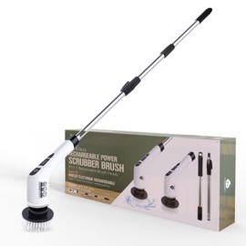 PURSONIC Cordless Rechargeable Power Scrubber Brush with 7 Heads - Extendable & Versatile for Effortless Cleaning