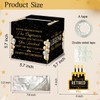 ChillHui Retirement Black and Golden Money Gift Box, Retired Birthday