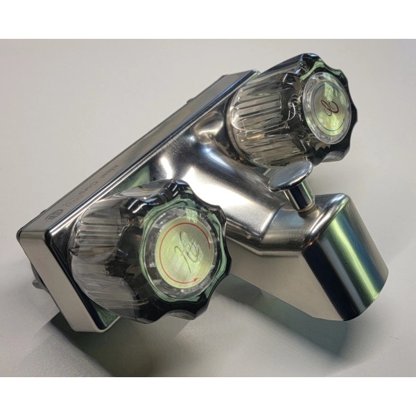 Afeel 4" RV Shower Faucet w/ Diverter Chrome 2x Round
