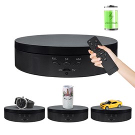 ZLMONDEE Remote Control Rotating Display Stand, 5.74inch/22Lbs Load Turner Cup Platform, 360 Rotating Turntable, Tumbler Making Supplies Spinner for Epoxy Glitter Tumbler,Photography