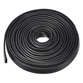 uxcell Edge Trim U Seal Extrusion, Silicone Black U Channel Edge Protector Sheet Fits 5/64-5/32inch Edge 5M/16.4Ft Length