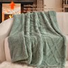PHF Fluffy Sherpa Fleece Blanket King Size for Winter, Warm