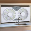 shinic Window Fan with Reversible Airflow Quiet, Twin 9" Blades,