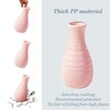 Unbreakable Vase for Flowers, Ceramic Look Plastic Vase for Home