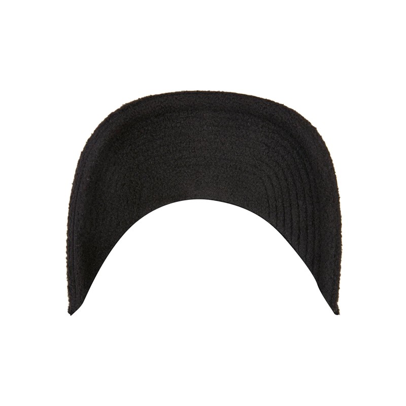 Flexfit Unisex Polar Fleece Jockey Cap Baseball Cap, Black, One