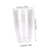 MAGICLULU 18oz Cups Replacement Plastic Mixing Cup for Blender Juice
