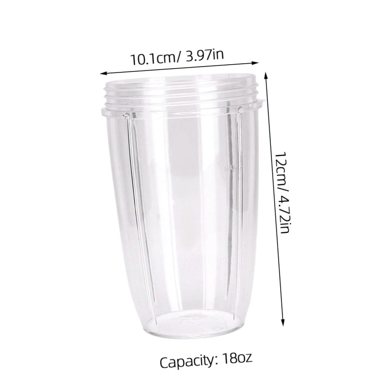 MAGICLULU 18oz Cups Replacement Plastic Mixing Cup for Blender Juice