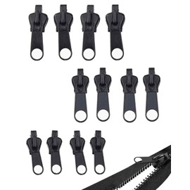 JUKOTA Reißverschluss Zipper,12 Stück Reisverschluss Reparatur Set,Abnehmbare Reißverschluss Zipper Pull Fixer Reißverschluss Reparatur Set für Universal Reißverschluss,Kleidung,Bettzug, Gepäck.
