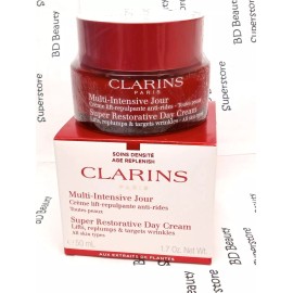 CLARINS SUPER RESTORATIVE DAY CREAM "ALL SKIN TYPES" 50ML/1.7OZ, NIB, SEALED JAR