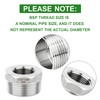 TAISHER 2 Pieces 304 Stainless Steel Reducing Hex Socket 1-1/2"
