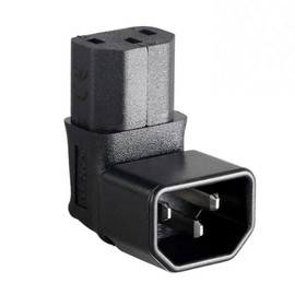 ANRANK IC900092AK IEC C14 to C13 Power Adapter PDU Plug/Socket Up 90 Degree Wall-Mounted LCD TV