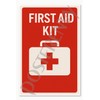 Safety and Emergency first aid kits - English Poster -