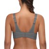 Wingslove Women's Sports Bra without Underwire, Non-Padded, High Impact Bustier,