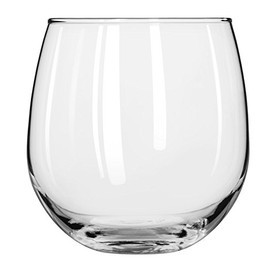 Libbey 222 Red Wine Stemless, 16-3/4 oz, 3.875" Height, 3.875" Width, 3.875" Length, Large, Clear (Pack of 12)