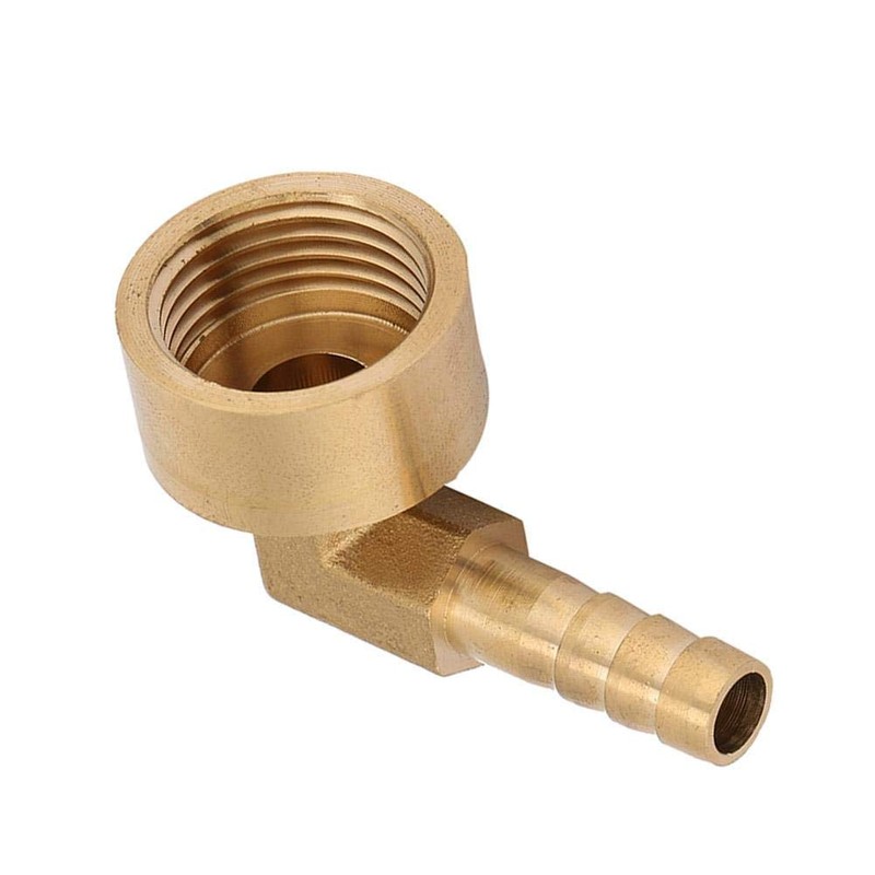 90 Degree Elbow Brass Hose Connector Hose Nozzle Coupling Barb