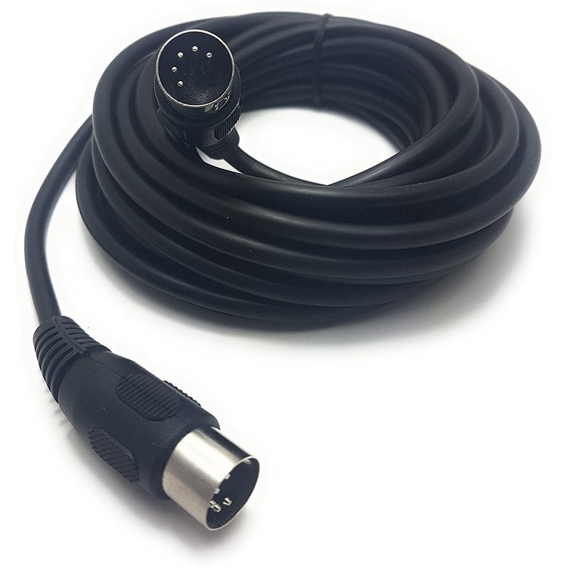 C&E 10 Feet (ft) MIDI Cable with 5 Pin DIN