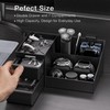 DancesCat Large Black Cologne Organizer for Men, Bathroom Cologne Stand