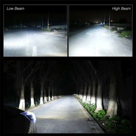 AUIMSOCO 2x 9007/HB5 LED Headlight Bulbs Kit White High Lo Beam Light Super Bright 10000K