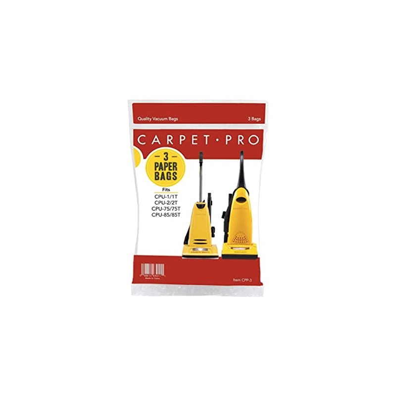 Carpet Pro (Two Pack of 3 - CPP-3 Paper Vacuum