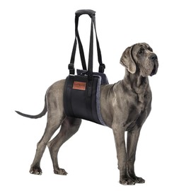 S-ETOVUS Dog Sling for Large Dogs Hind Leg Support, Magic Tape Dog Lift Harness, Soft Dog Support Harness for Back Legs, Hip Support Harness to Help Senior, Injured, Disabled and After ACL Surgery