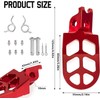XINGWU Dirt Bike Foot Pegs Wide Footpegs CNC Upgraded for