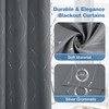 BUHUA Blackout Curtains for Bedroom 2 Panels Set, Grommet Thermal