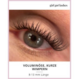 GirlGotLashes Mini Box Cat Eye Edition No. 1, Eyelash Extensions for Home Use, 1 Pair of Eyelashes, Fake Lashes with 5–7 Days Hold, Vegan, Handmade