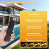 100FT Outdoor Solar String Lights with Remote, USB Rechargeable LED