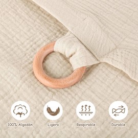 Manta para Amamantar Bebe, Manta de Lactancia Hipoalergenico Privacidad y Transpirable, Funda de Lactancia con Correas Ajustables, Manta Lactancia para Asiento de Automóvil, Silla Alta (Caqui)