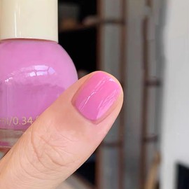 COSMOO Pink Quick Dry Nail Polish, Vegan Chip-Resistant Long-Lasting Nail Lacquer for Nail Art Varnish, 0.34 fl oz(pink)