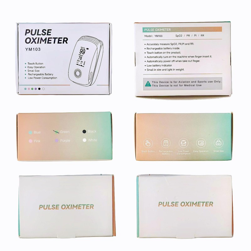 Finger Pulse Oximeter, Fingertip Blood Oxygen Saturation with Pulse Monitor,