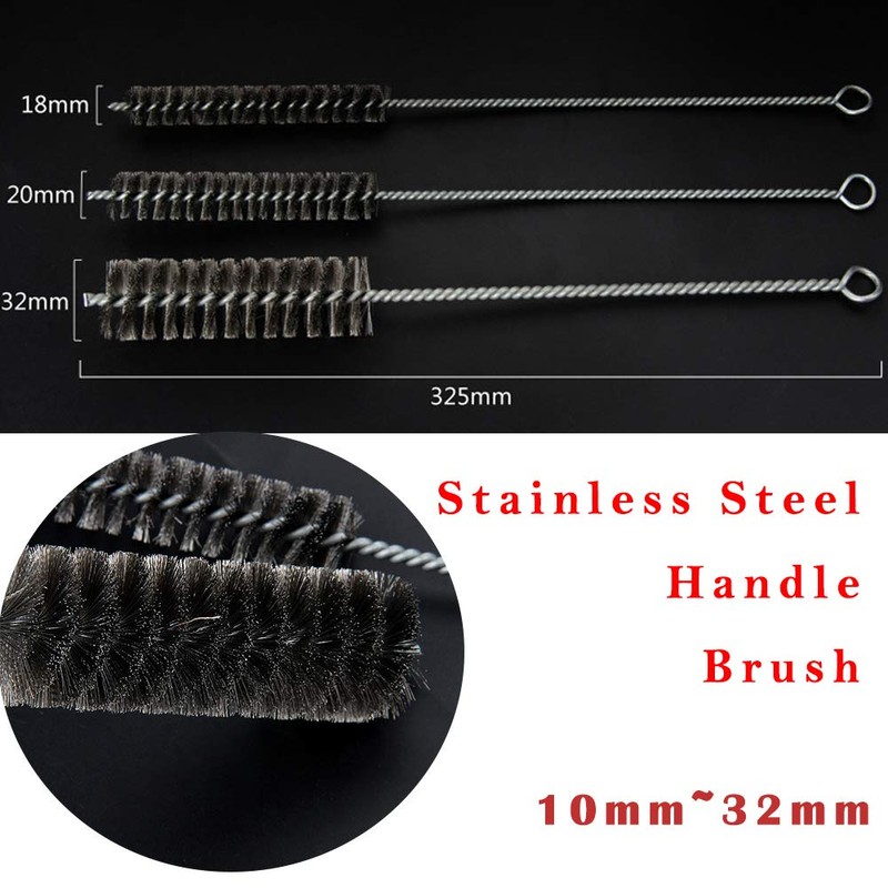 Stainless Steel Pipe Cleaning Brush 10mm - 70mm Pipe Brush