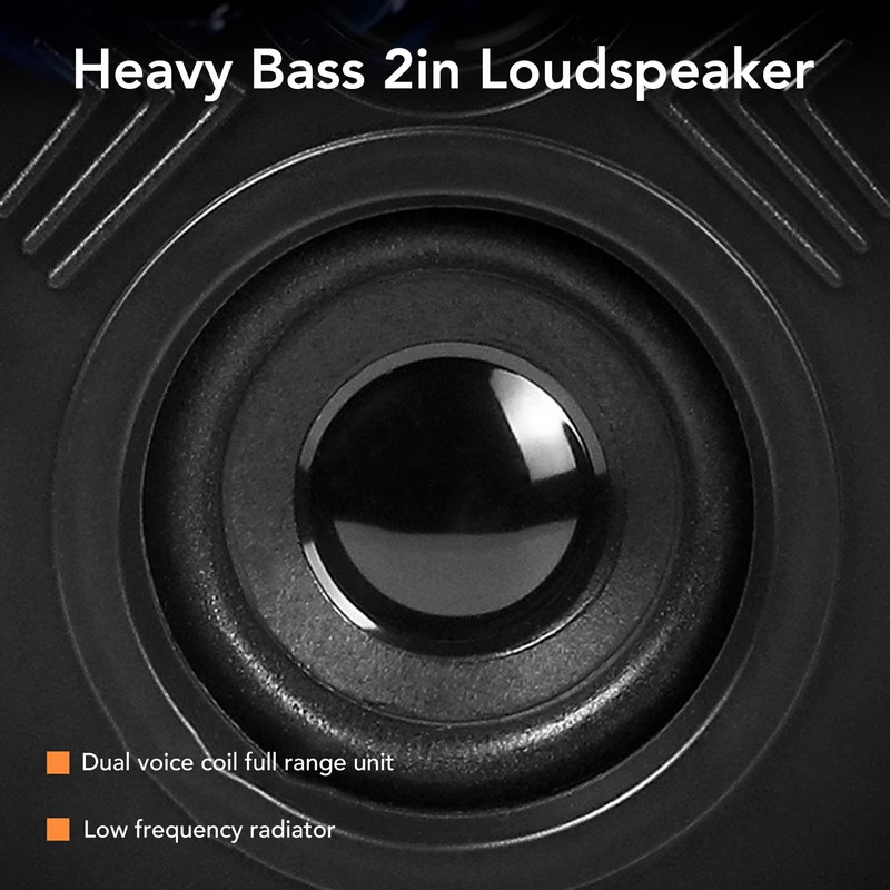 High-Quality Computer Speakers - Stereo Sound System with Deep Bass,
