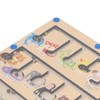 Magnetic Color and Number Maze Board Early Education Wooden Matching
