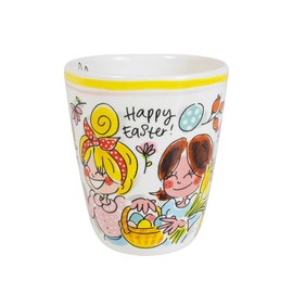 Blond Amsterdam Easter Cup 0.35 L Happy Easter - Spring Design with Rabbits & Eggs