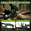 OJOYME 12" Cordless Electric Chainsaw with Brushless Motor, 2x4.0Ah Battery