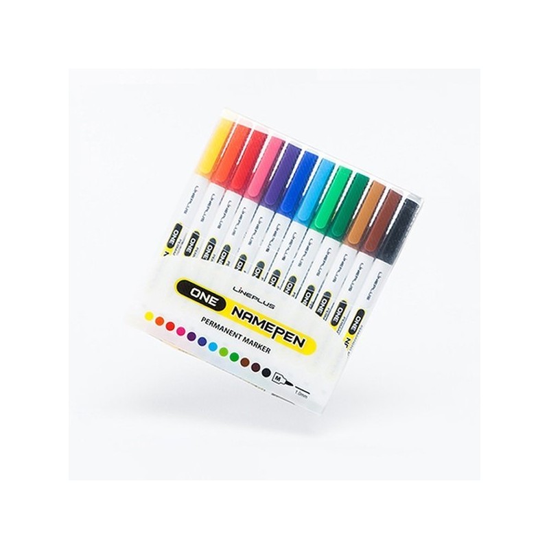 Line Plus One Name Pen 12-Color Set MB / 라인프러스