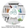 sourcing map S-Shaped Hooks Plastic for Kitchen Bathroom Closet Hanger