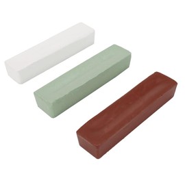 QZATACAEN Polishing Polishing Cutting Compounds 112 g Kit - Green Fine/White Medium/Red Coarse - Pack of 3 Polishing Pastes for Leather Puller