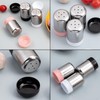 6 Pieces Stainless Steel Seasoning Bottles, Kitchen Utensils, Small Seasoning