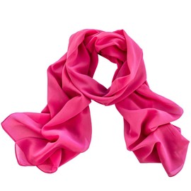 DOLCE ABBRACCIO by RiemTEX Women's Scarf Stole Elegant Scarves and Shawls Verona Chiffon, magenta