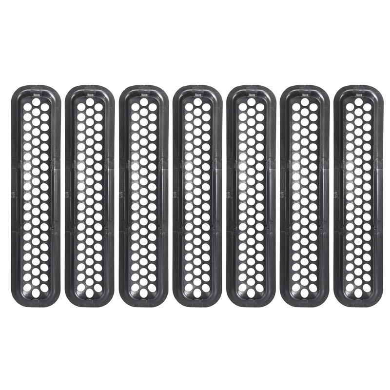 Hooke Road Black Front Grill Mesh Inserts Clip-in Honeycomb Grille