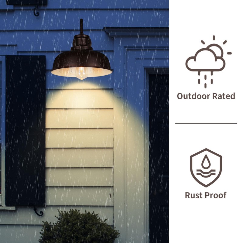 Diyel Solar Barn Light for Outside, Outdoor Wall Lights Solar